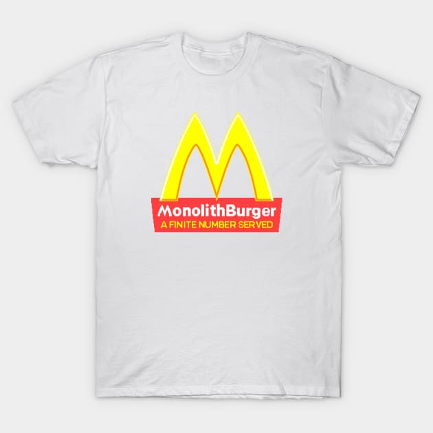 Monolith Burger 8-bit T-Shirt by CCDesign